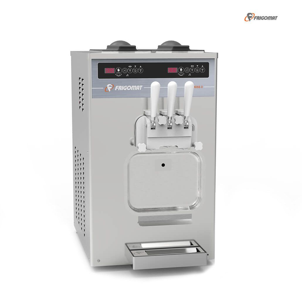 Komplettansicht der Frigomat Softeismaschine Kiss 3 Power