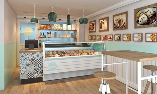 Ladenbau - Eisdielen Komplettausstattung 