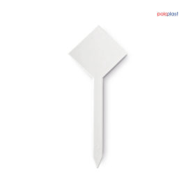 Poloplast Eissortenschild weiß Rombo