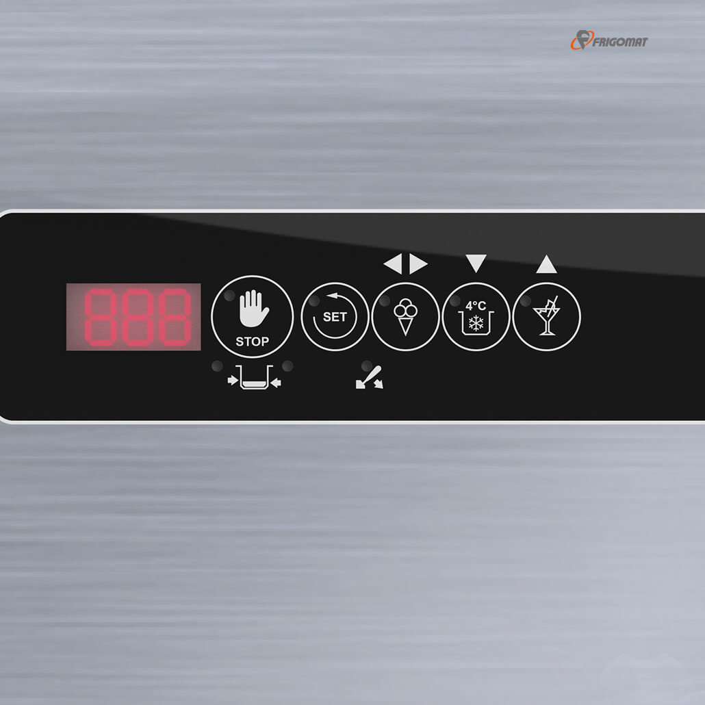 frigomat_softeismaschine_kiss13 Ansicht des Displays der Frigomat Softeismaschine Kiss 1