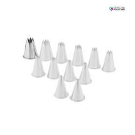 Pocatino Rohraufsatz hohl sternförmig Ø 18 mm