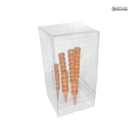 Pocatino Eiswaffel Silo Box eckig hoch