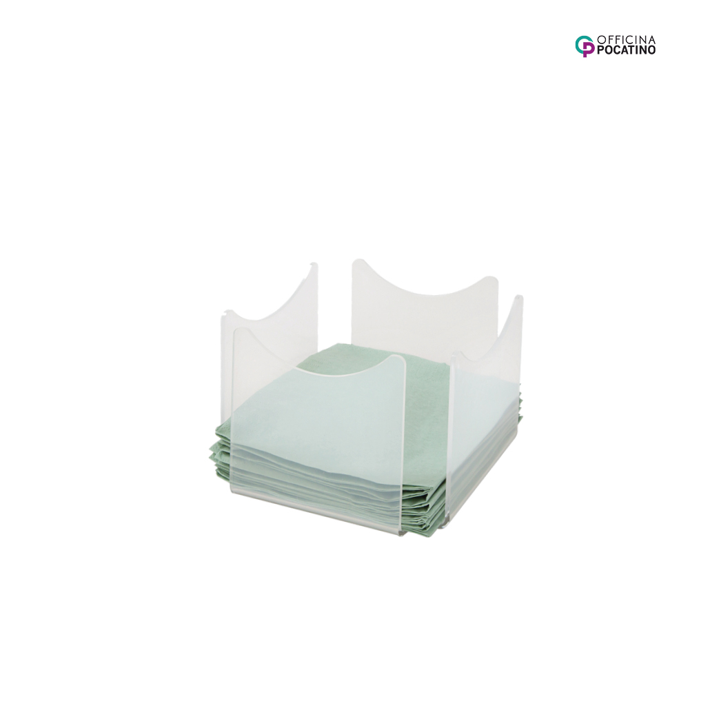 Pocatino_Serviettenhalter_P259_m Pocatino Servietten Halter eckig transparent M