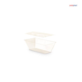 Poloplast Kompostierbare Auskleidung inkl. Abdeckfolie für Thermo Eisbehälter 500cc transparent