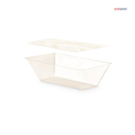 Poloplast Kompostierbare Auskleidung inkl. Abdeckfolie für Thermo Eisbehälter 1500cc transparent