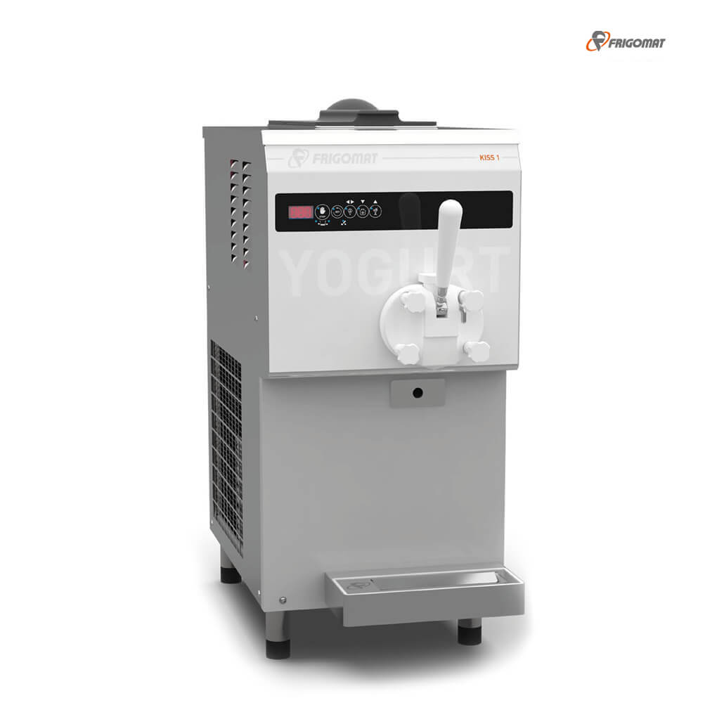frigomat_softeismaschine_kiss1yogurt Komplettansicht der Frigomat Softeismaschine Kiss 1 Yogurt