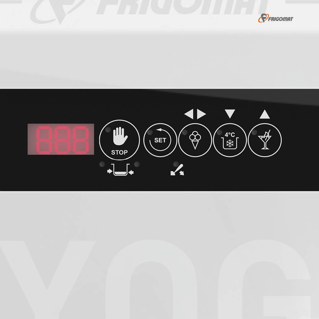 frigomat_softeismaschine_kiss1yogurt3 Displayansicht der Frigomat Softeismaschine Kiss 1 Yogurt