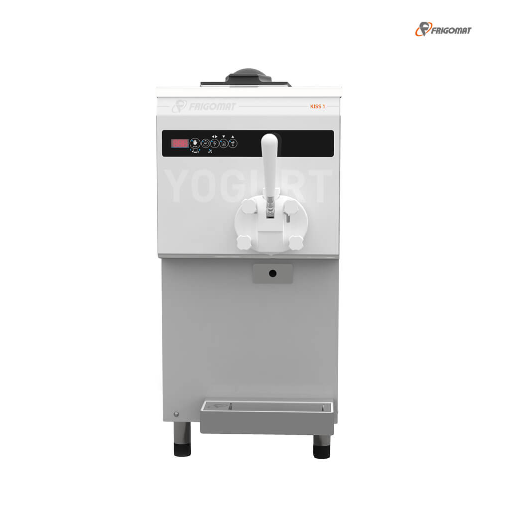 frigomat_softeismaschine_kiss1yogurt4 Frontansicht der Frigomat Softeismaschine Kiss 1 Yogurt