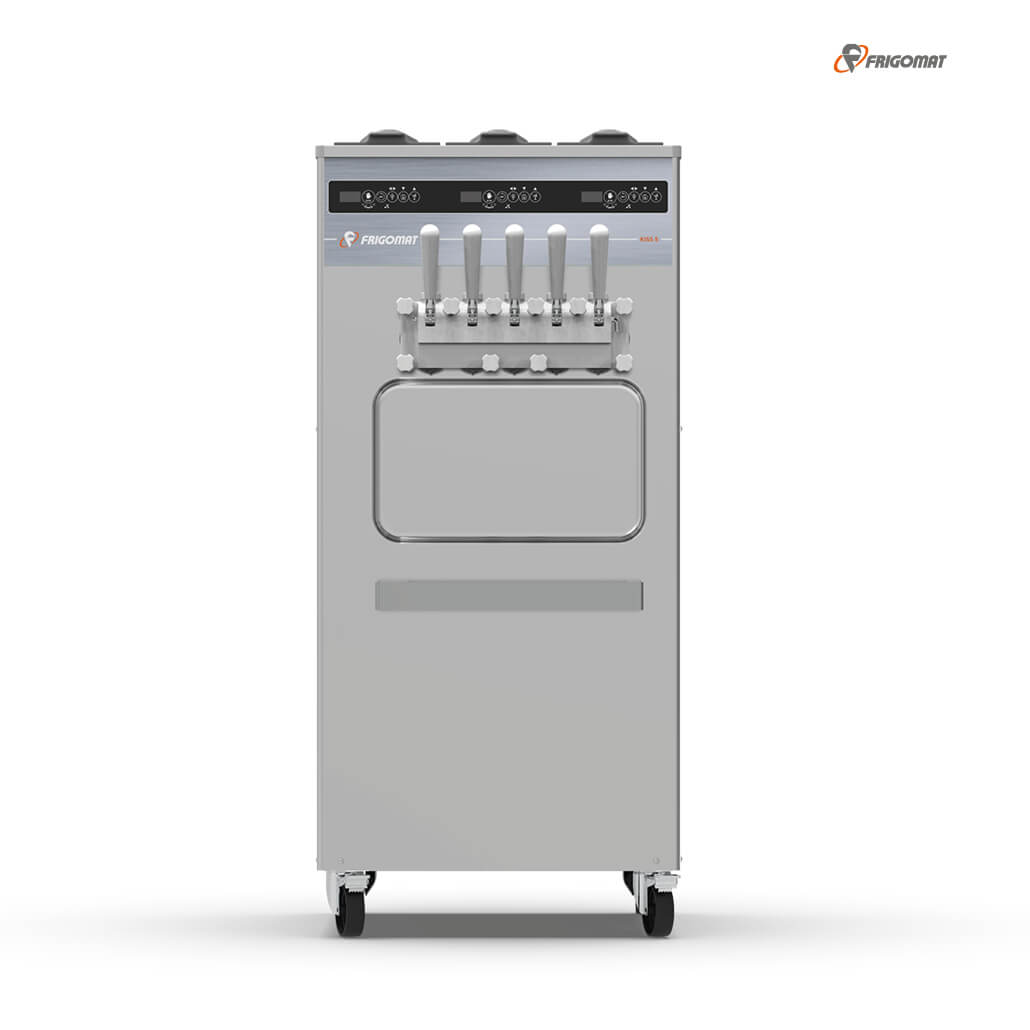 frigomat_softeismaschine_kiss5_5 Frontansicht der Frigomat Softeismaschine Kiss 5