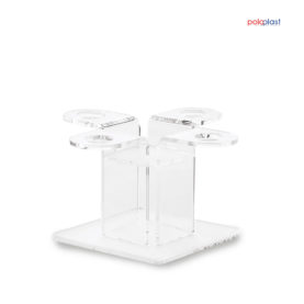 Poloplast Eistütenhalter 4 Loch Transparent